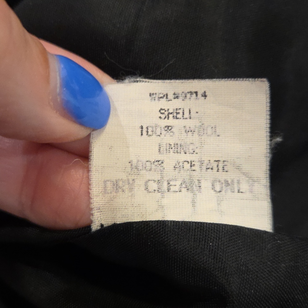 Sag Harbor Black Single-Button Blazer with Gold Accent Size 8! - Picture 4 of 8